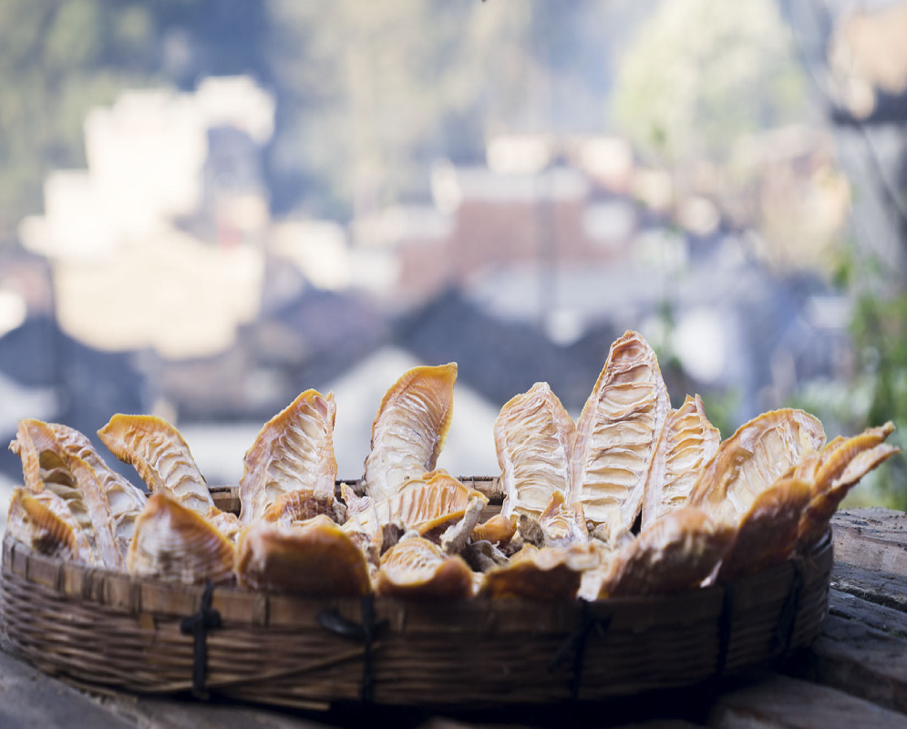 农家自然晒干大竹笋笋干干货